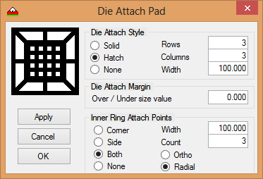 Die Attach Pad